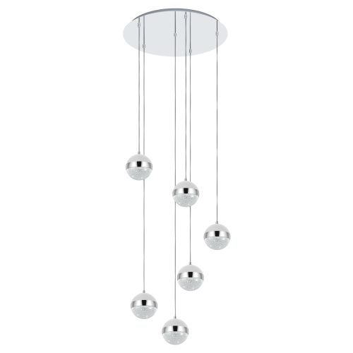 Pakabinamas šviestuvas 6 X G9 CHROME,98558 LICOROTO Pakabinamas šviestuvas 6 X G9 CHROME,98558 LICOROTO