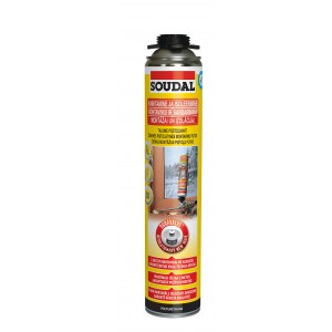 Montažinės putos Soudal Yellow Gunfoam Winter 750ml, Soudal