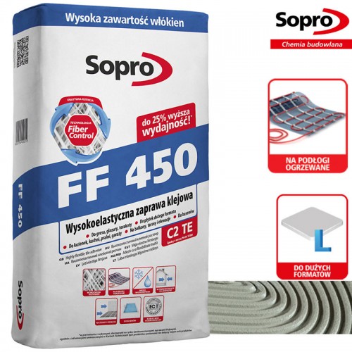 FF 450 SOPRO 22.5kg plytelių klijai elastingi