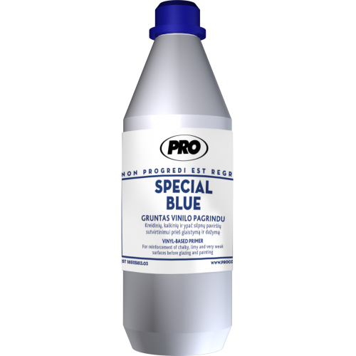 Gruntas SPECIAL BLUE kalkiniams paviršiams Gruntas SPECIAL BLUE kalkiniams paviršiams