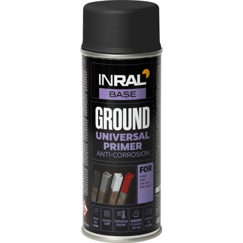 Dažai gruntiniai aerozoliniai Juoda RAL9011, 400ml