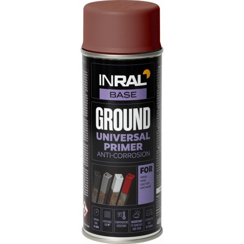 Dažai gruntiniai aerozoliniai raud. Rudi RAL3009, 400ml