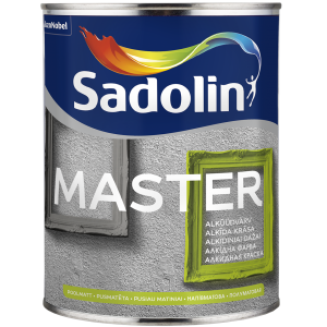 Alkidinė emalė SADOLIN MASTER 1L, Pusiau matinė