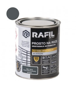 Emaliniai dažai ant rūdžių RAFIL 3IN1 Ral7016 0.75L Antracitas