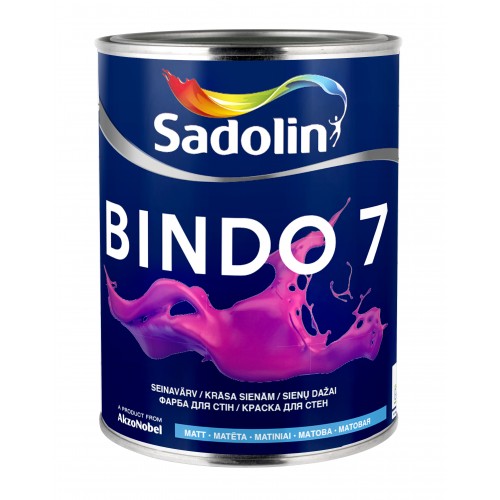 Dažai Sadolin BINDO 7, BW bazė, 1 l