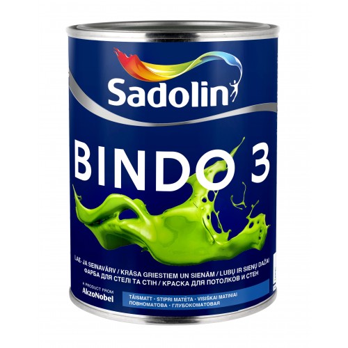Dažai Sadolin BINDO 3, BW bazė, 1 l