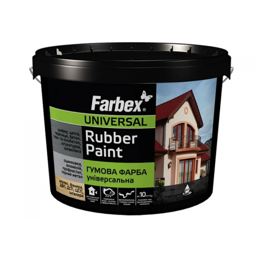 Dažai FARBEX RUBBER PAINT, gumos pagrindu 1,2  kg.