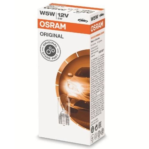 Automobilinė lemputė W2.1x9.5D 12V 5W Osram