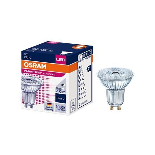 LED lemputė GU10 2.6W 230lm 4000K 36° Osram