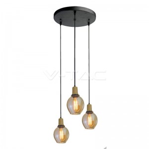 Pakabinamas šviestuvas  3XE27,LED9034 V-TAC