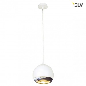 Pakabinamas šviestuvas 1Xgu10 eye baltas chromas, led13407 slv