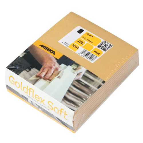 Šlifavimo lapelis MIRKA GOLDFLEX SOFT 115x140mm, DIY 10vnt.