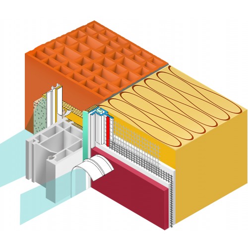 Ejot PVC profil 108 plus - teleskop - pilkos spalvos