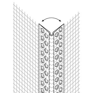 Ejot PVC lankstus kampinis profilis su tinkleliu