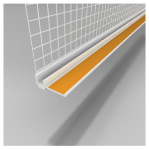 Vertex PVC deformacinis profilis su tinkleliu 6mm x 2.4m