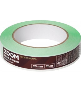 Dvipusė maskavimo juosta 25mmx25m žalia, ZOOM
