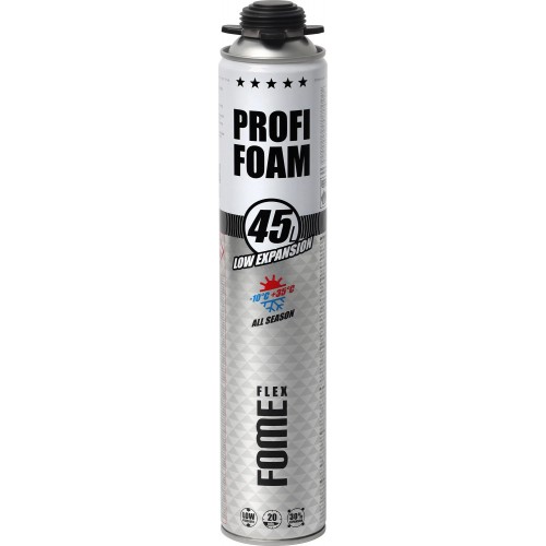 Montažinės putos mažo plėtimosi  Profi Foam 45L, Fome Flex