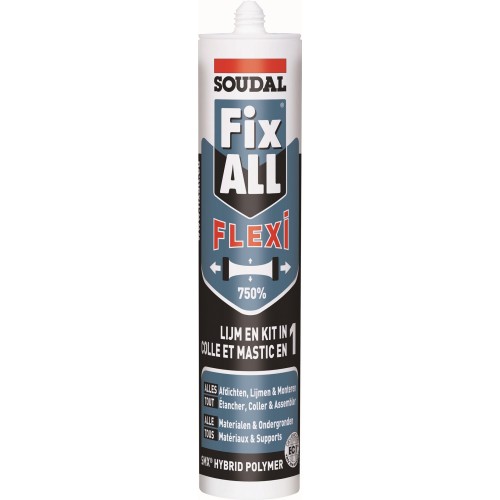 Klijai-hermetikas Fix ALL Flexi 290ml. baltas, Soudal