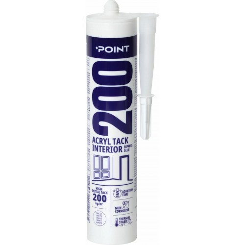 Klijai Acryl Tack Interior balti 300ml, Point