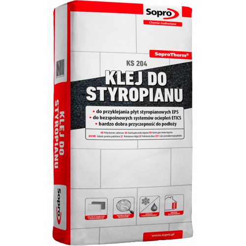 Klijai putų polistirolui SoproTherm® KS 204 25kg