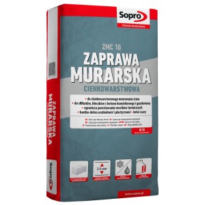 Mūro mišinys plonasluoksnis Sopro ZMC 10 25kg, Sopro