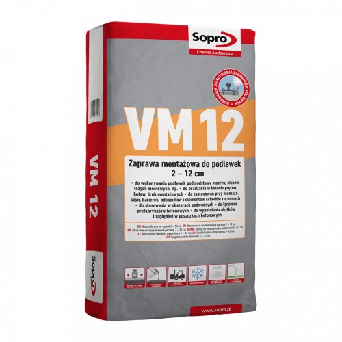 Montažinis mišinys VM-12 2-12cm 25kg, Sopro