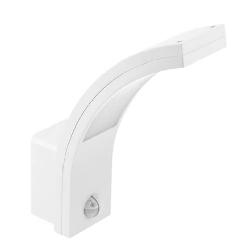 10W LED sieninis šviestuvas GTV Paris su jud.davikliu,IP54 baltas