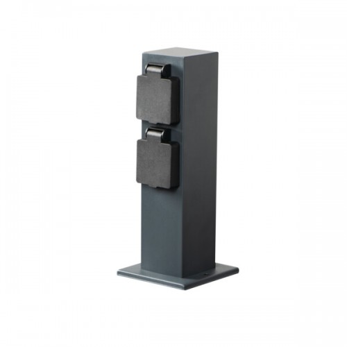 Sodo stulpas NASTO 2SOC FR-B su 230v rozetėmis, Kanlux