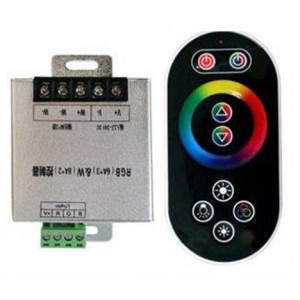 LED RGBW  juostos valdiklis su RF juostos valdymo pulteliu 12Vdc 4x6A,Sunricher