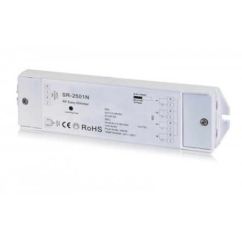 LED juostų valdymo sistemos imtuvas 12-36V 4x5A zoniniam valdymui SR-2501N,Sunricher LED juostų valdymo sistemos imtuvas 12-36V 4x5A zoniniam valdymui SR-2501N,Sunricher
