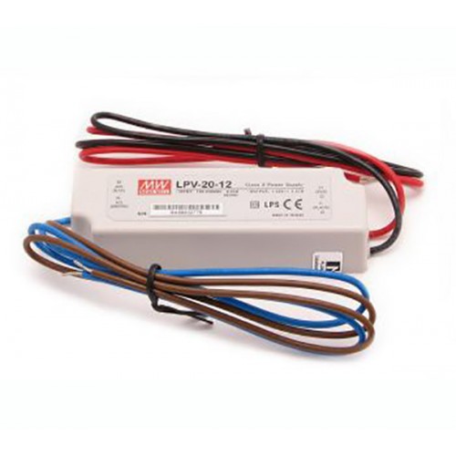 Impulsinis maitinimo šaltinis LED 12V/1.67A  IP67 LPV-20-12 MW, Mean Well