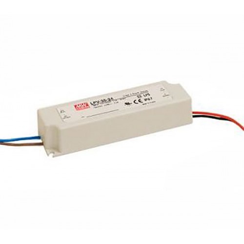Impulsinis maitinimo šaltinis LED 24V/1.5A IP67 LPV-35-24 MW, Mean Well Impulsinis maitinimo šaltinis LED 24V/1.5A IP67 LPV-35-24 MW, Mean Well