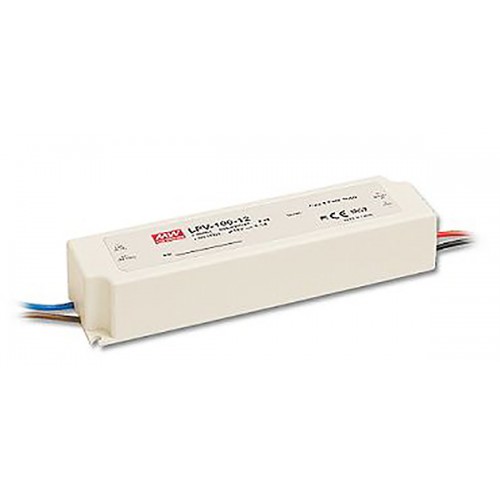 Impulsinis maitinimo šaltinis LED 24V/4.2A IP67 LPV-100-24 MW, Mean Well Impulsinis maitinimo šaltinis LED 24V/4.2A IP67 LPV-100-24 MW, Mean Well